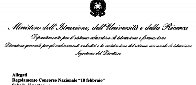 Concorso Nazionale “10 Febbraio”